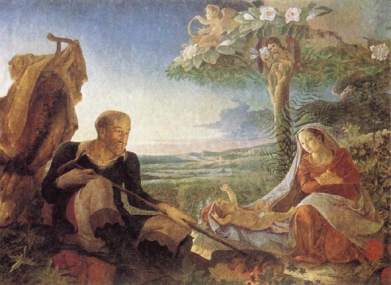 Philipp Otto Runge Rest on the Flight into Egypt